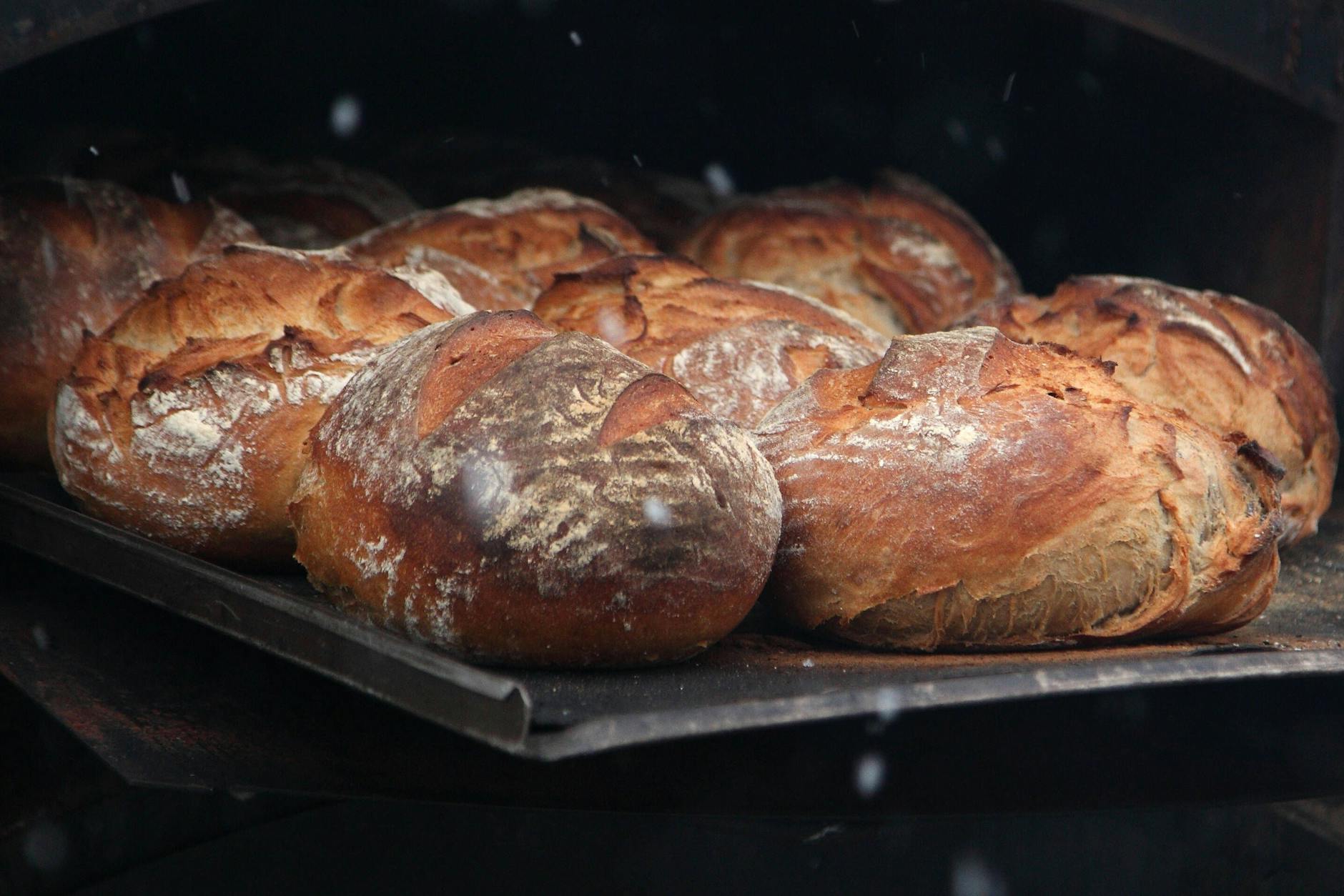 Wo ist die Butter? Ein frisches Brot aus dem Holzofen – man kann es fast riechen mit seiner krossen Kruste.