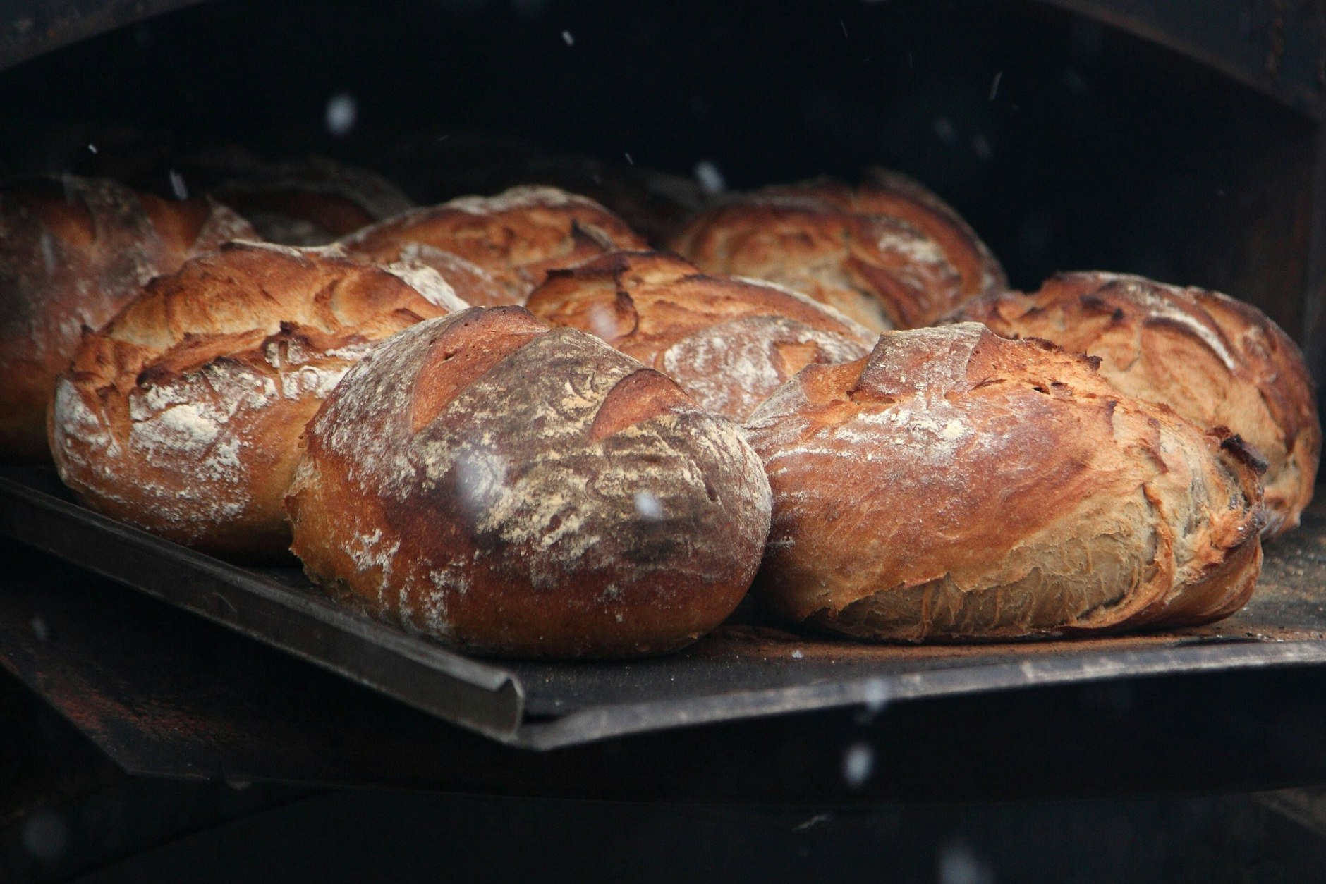 Wo ist die Butter? Ein frisches Brot aus dem Holzofen – man kann es fast riechen mit seiner krossen Kruste.