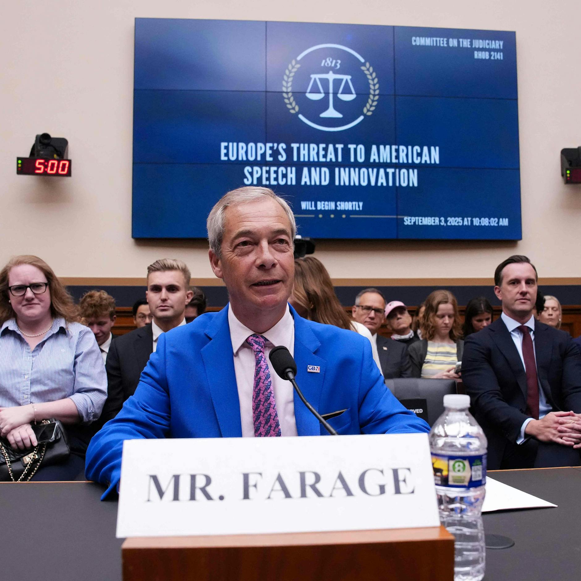 Image - Britischer Parteichef warnt im US-Kongress vor Angriff auf Meinungsfreiheit in Europa