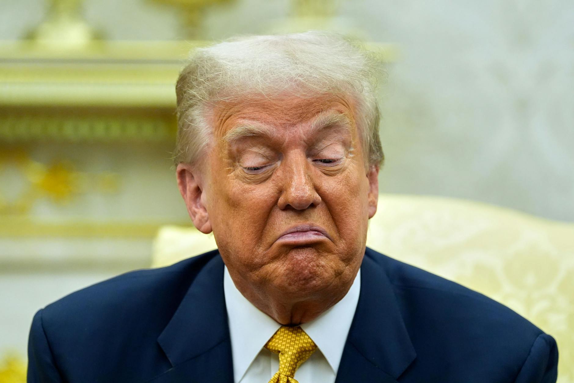 US-Präsident Donald Trump wiegelt Epstein-Debatte ab.