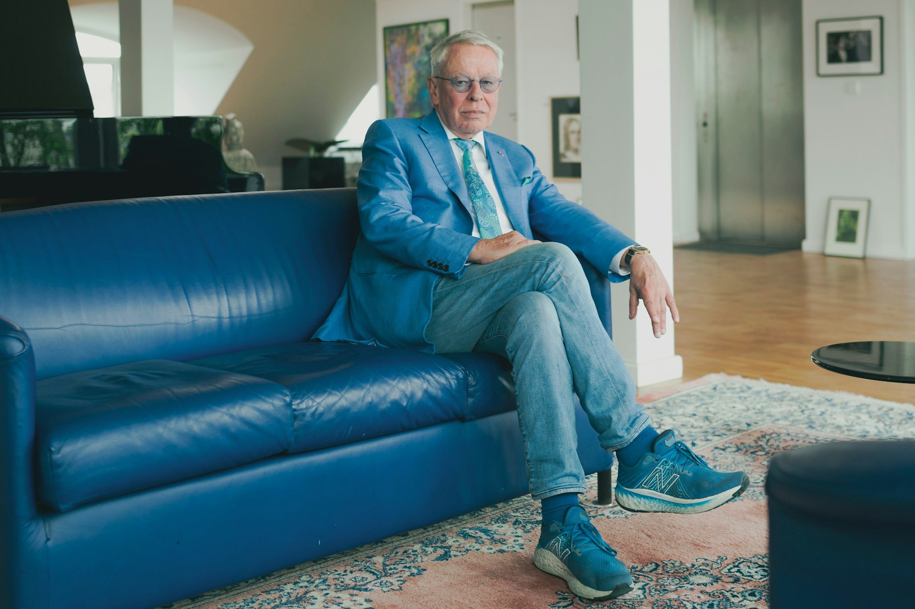 Strafverteidiger Gerhard Strate in seiner Rechtsanwaltskanzlei in Hamburg.