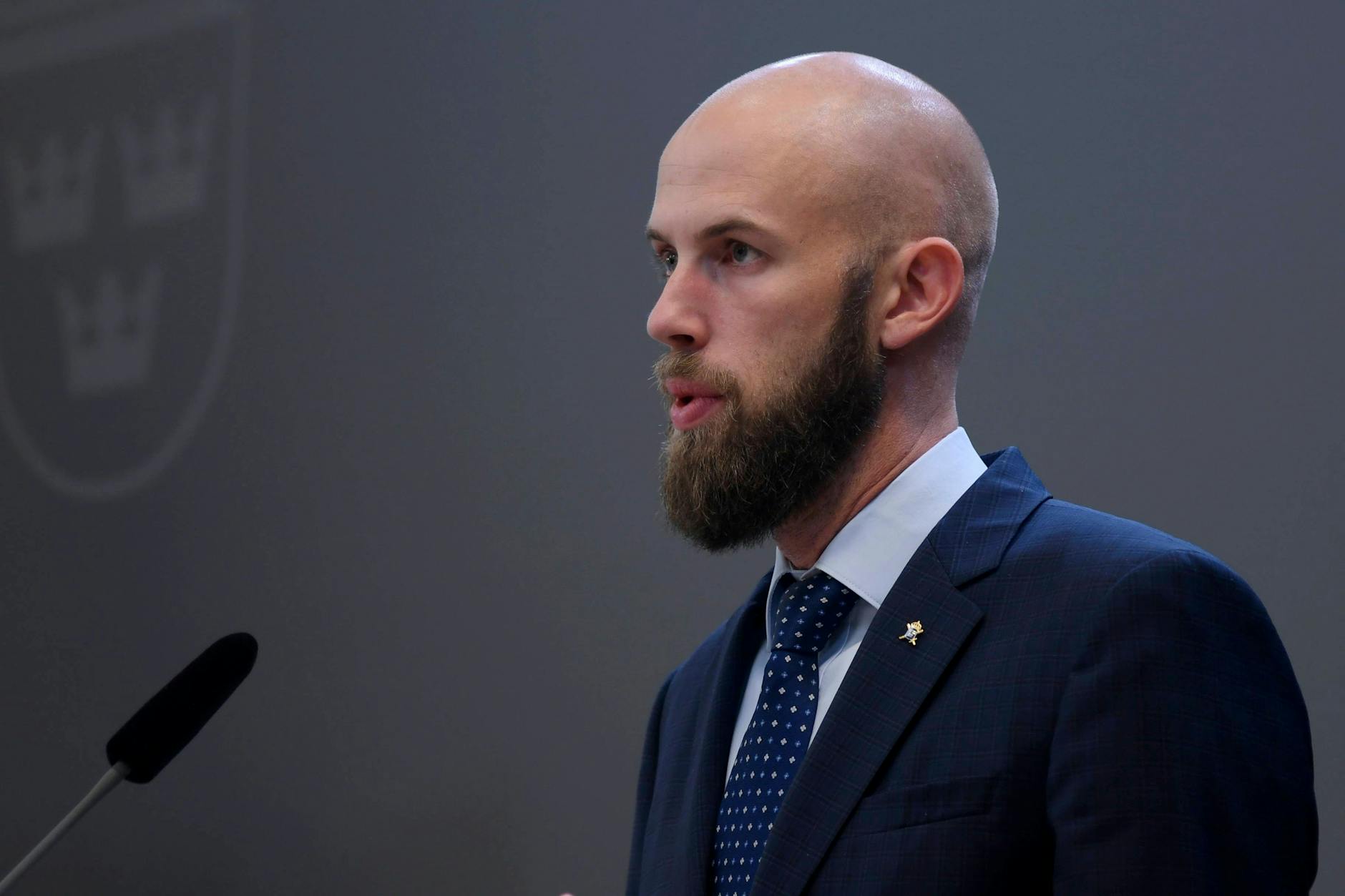 Schwedens Minister für Zivilschutz, Carl-Oskar Bohlin