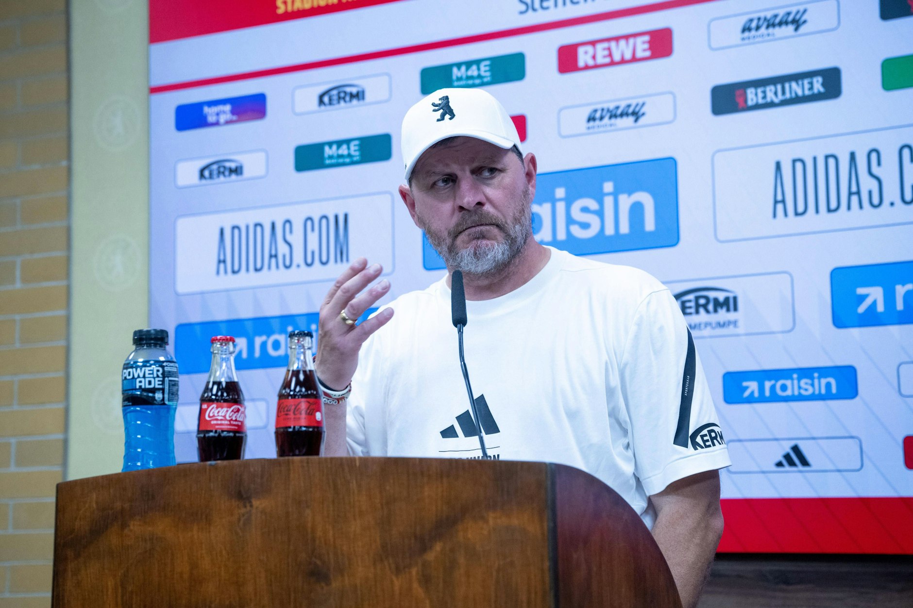 Pressekonferenz mit Union-Trainer Steffen Baumgart.