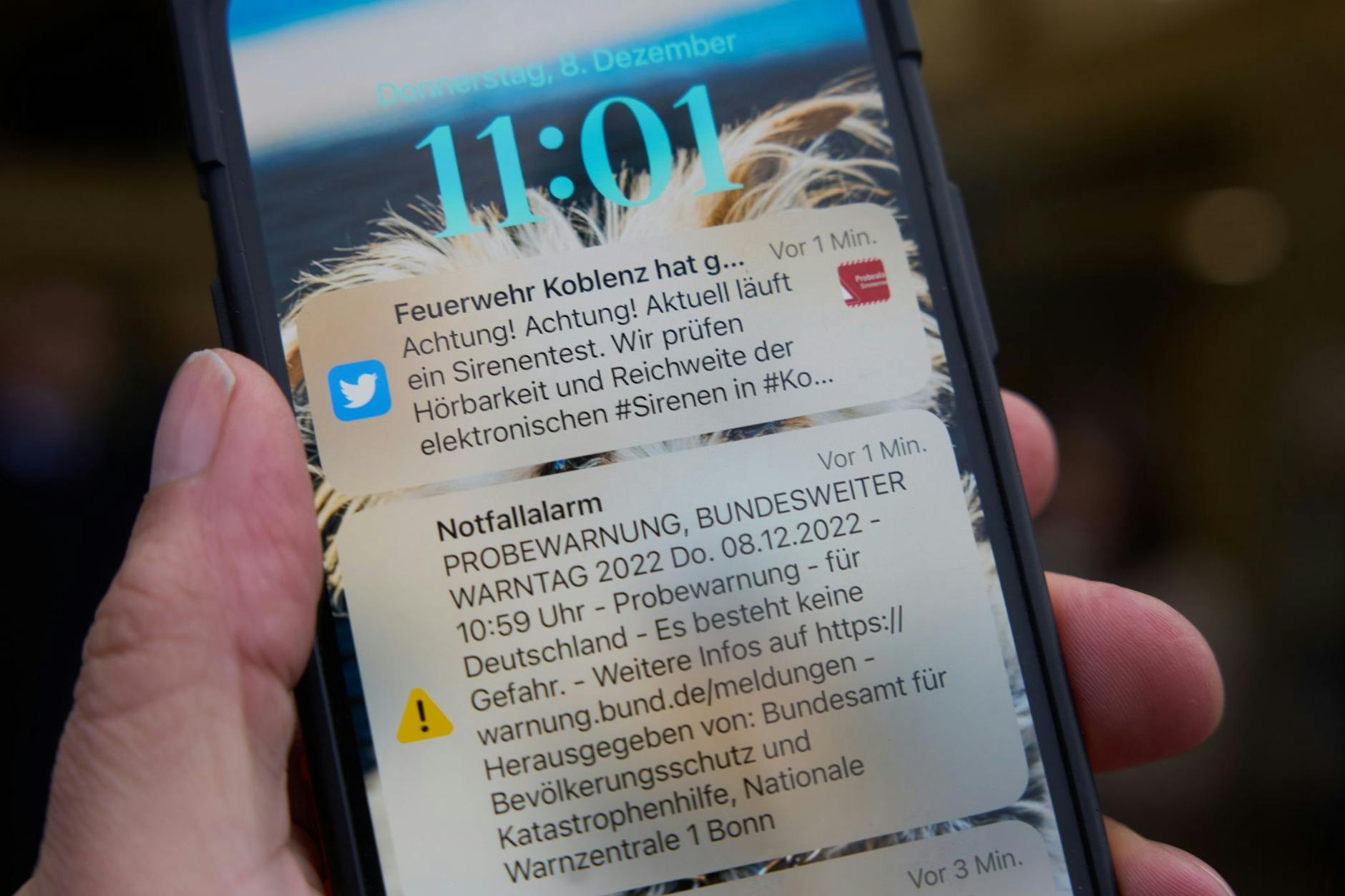Nicht alle Handys können den Cell Broadcast empfangen.