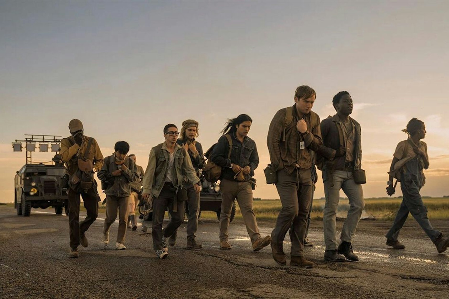 Eine Szene aus dem Film „The Long Walk – Todesmarsch“