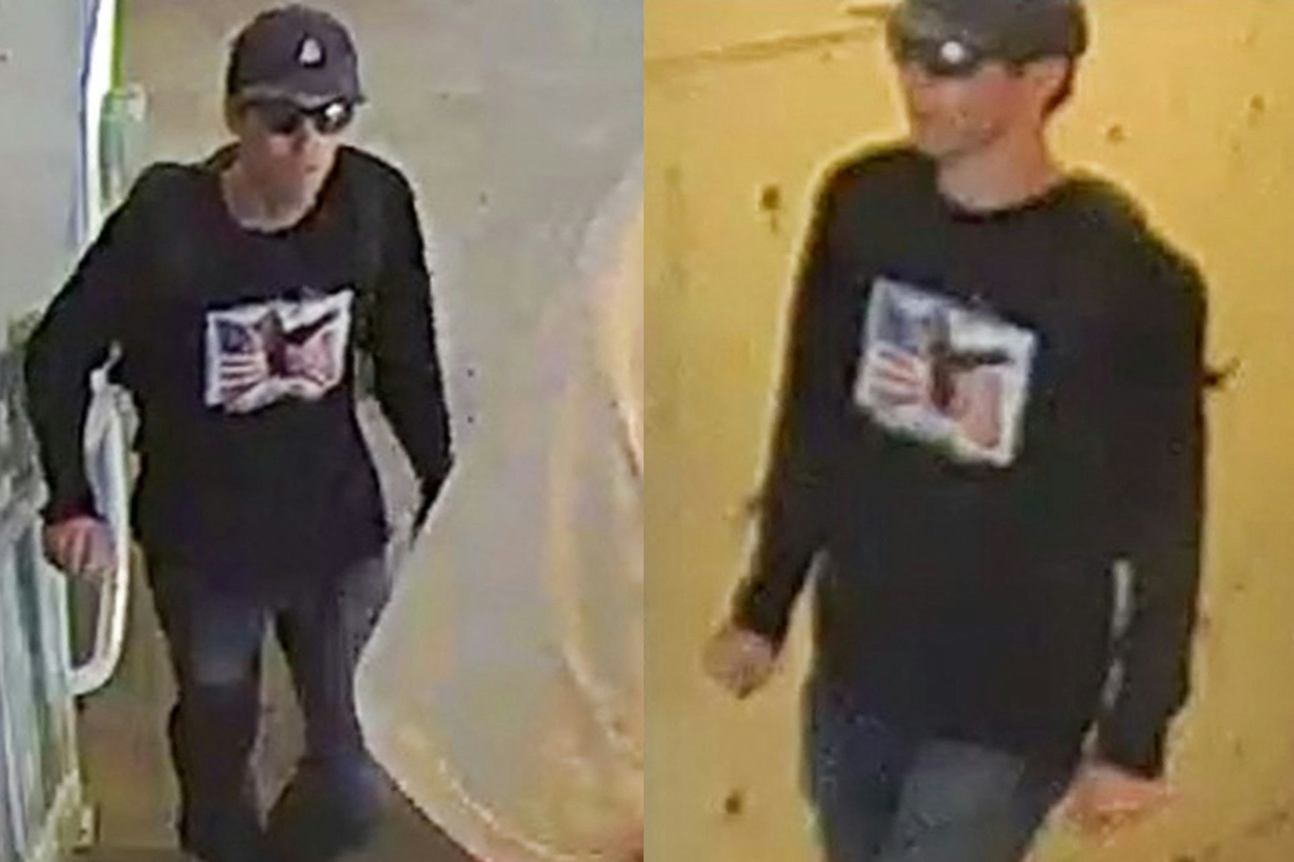 Mit diesen Bildern fahndet das FBI nach einer verdächtigen Person.