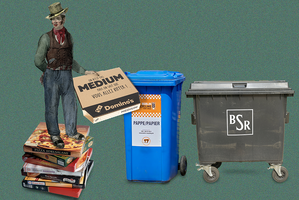 Restmüll oder blaue Tonne: Wohin mit den Pizzakartons? BSR klärt auf