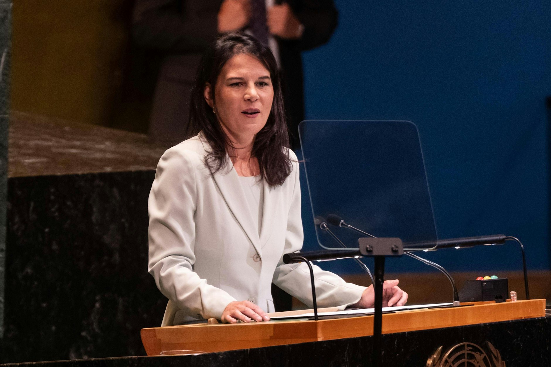 Annalena Baerbpck ist seit Dienstag Präsidentin der UN-Generalversammlung.