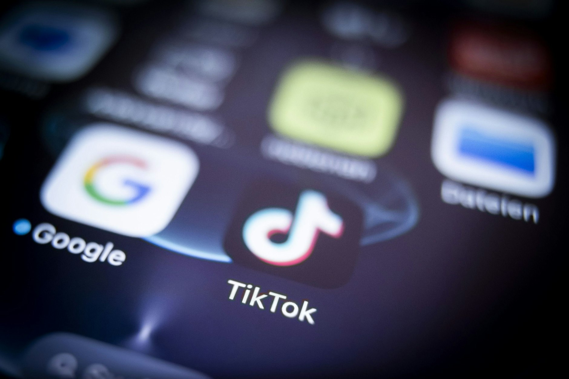 TikTop App auf einem Smartphone