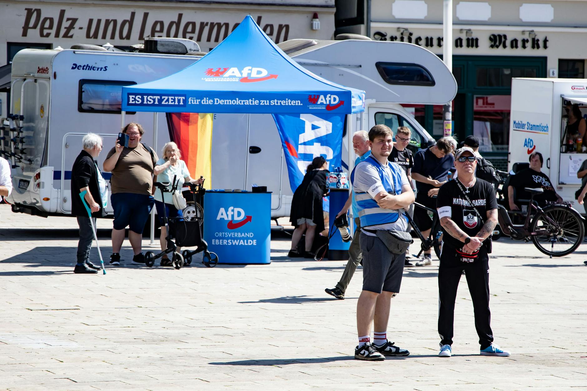 Das AfD-Sommerfest in Eberswalde: Eine Mehrheit der Brandenburger möchte keine Regierungsbeteiligung der AfD im Land.