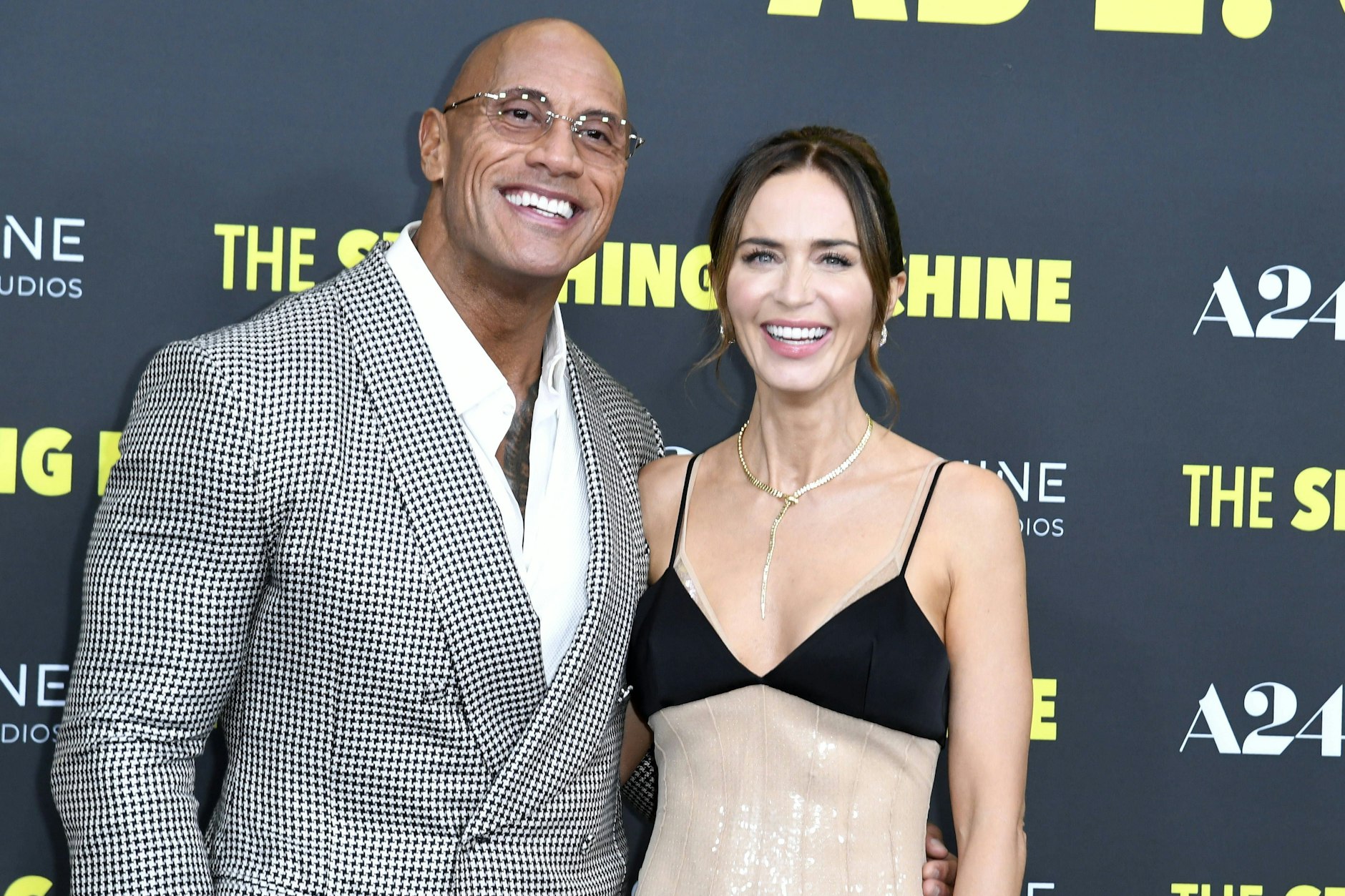 Dwayne Johnson und Emily Blunt bei der Deutschlandpremiere von „The Smashing Machine“.